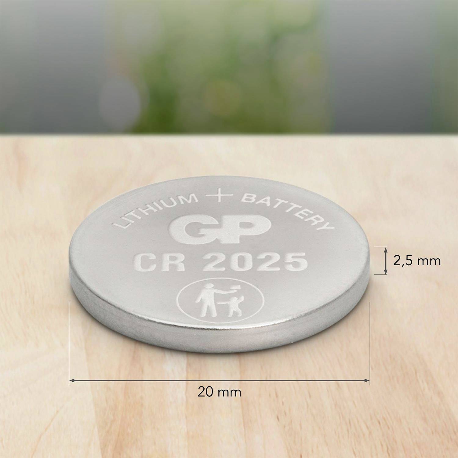 GP Button cell CR 2025 3 V 160 mAh Lithium GPCR2025STD714C1