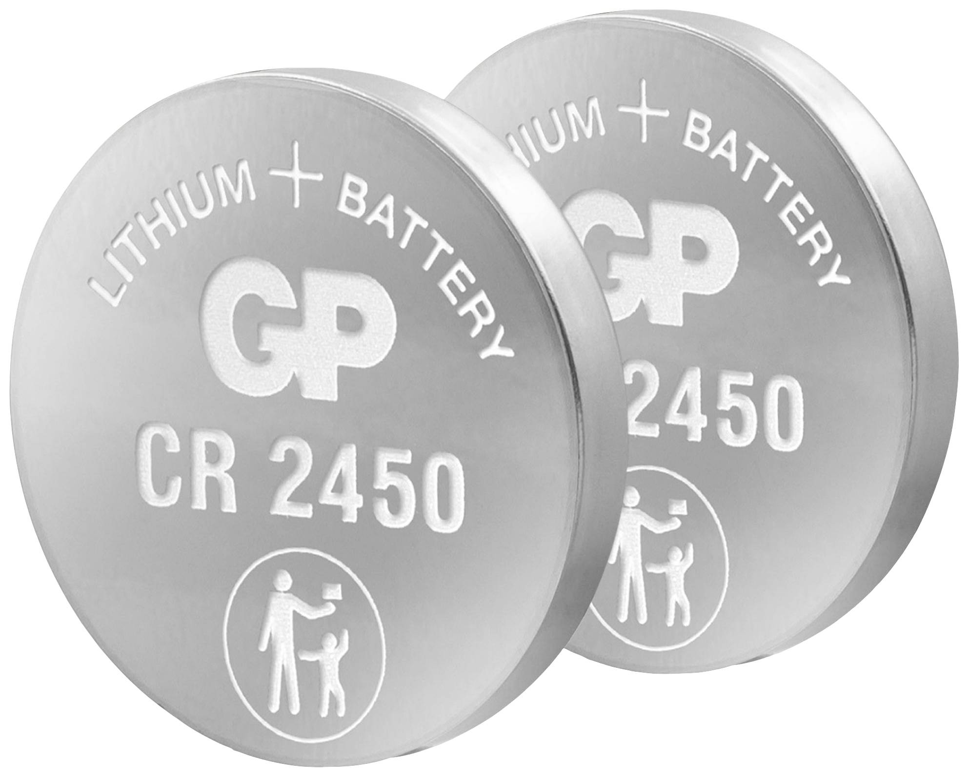 GP Button cell CR 2450 3 V 2 pc(s) 600 mAh Lithium GPCR2450STD442C2
