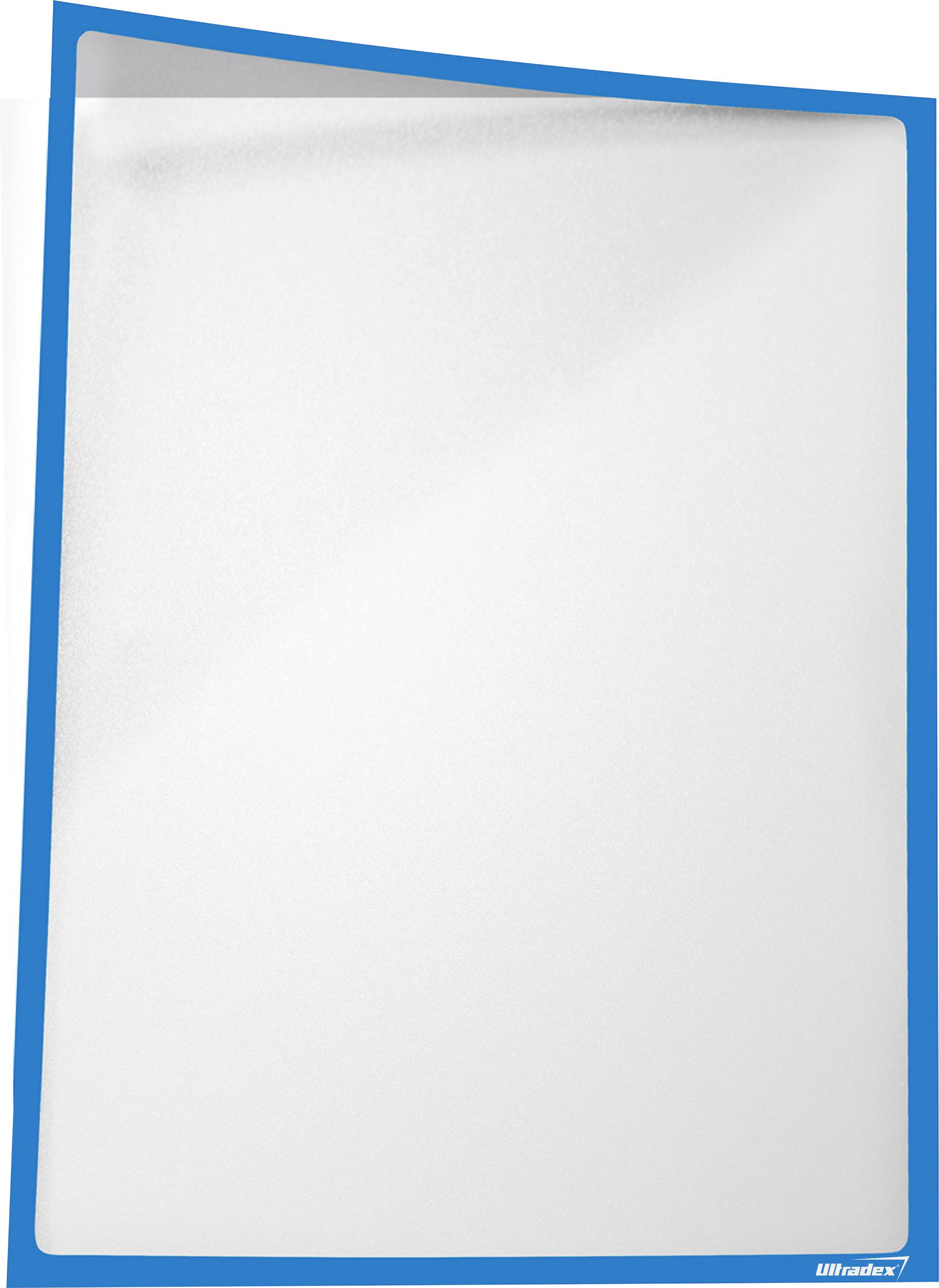 A blank white page bordered in blue, with a small Windows 7 logo in the bottom right corner.
