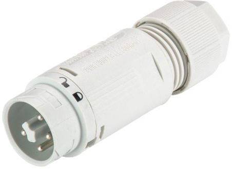 Wieland Electric 46.052.4554.0 Bullet connector Plug, straight Total number of pins: 3 + PE Series (round connectors): RST® MINI