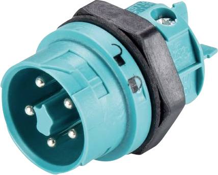 Wieland Electric 46.052.5053.6 Bullet connector Plug, mount Total number of pins: 4 + PE Series (round connectors): RST® MINI