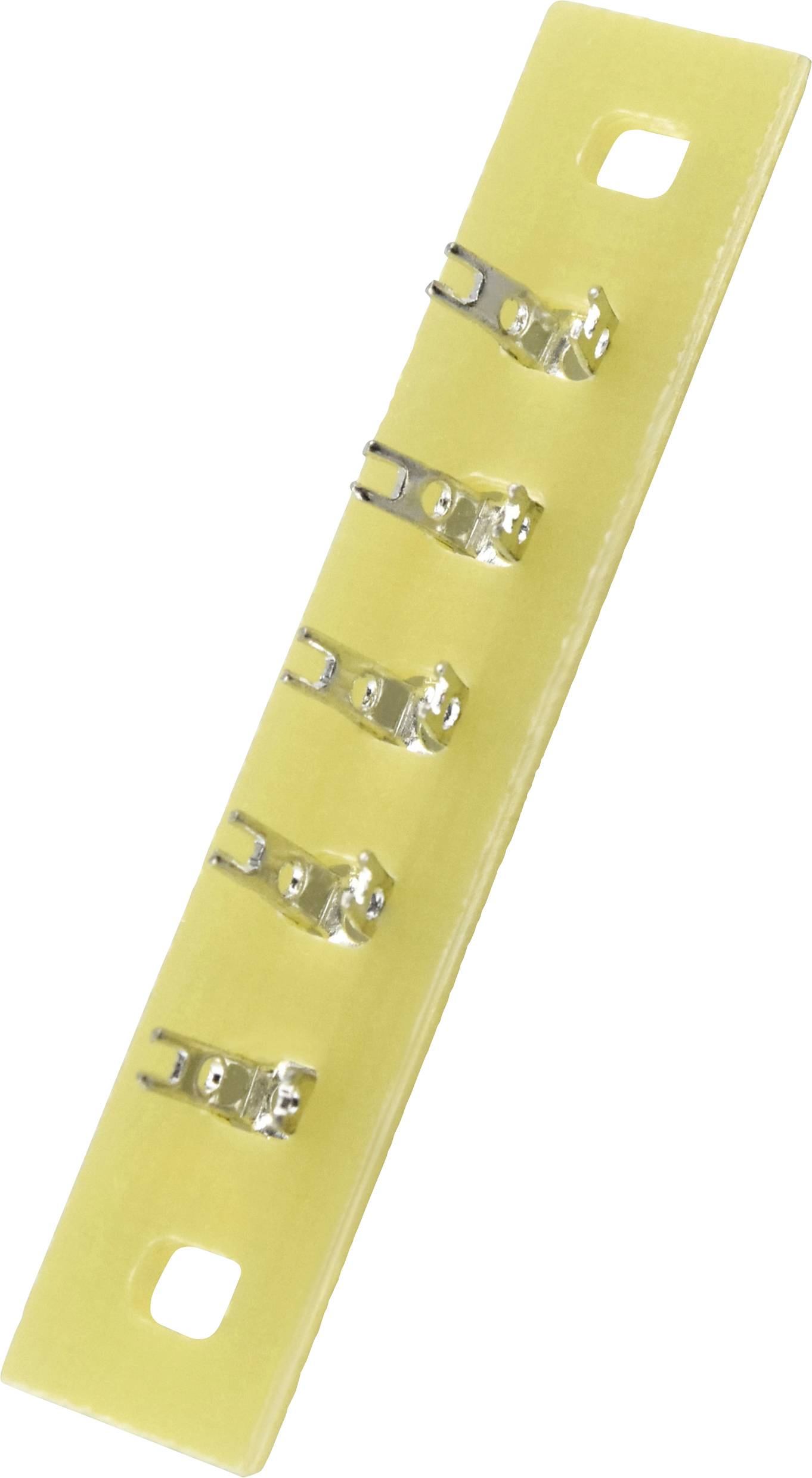 TRU COMPONENTS PCB terminal strip single-row Total number of pins 5 Epoxide (L x W x H) 45 x 9 x 1.5 mm 1 pc(s)