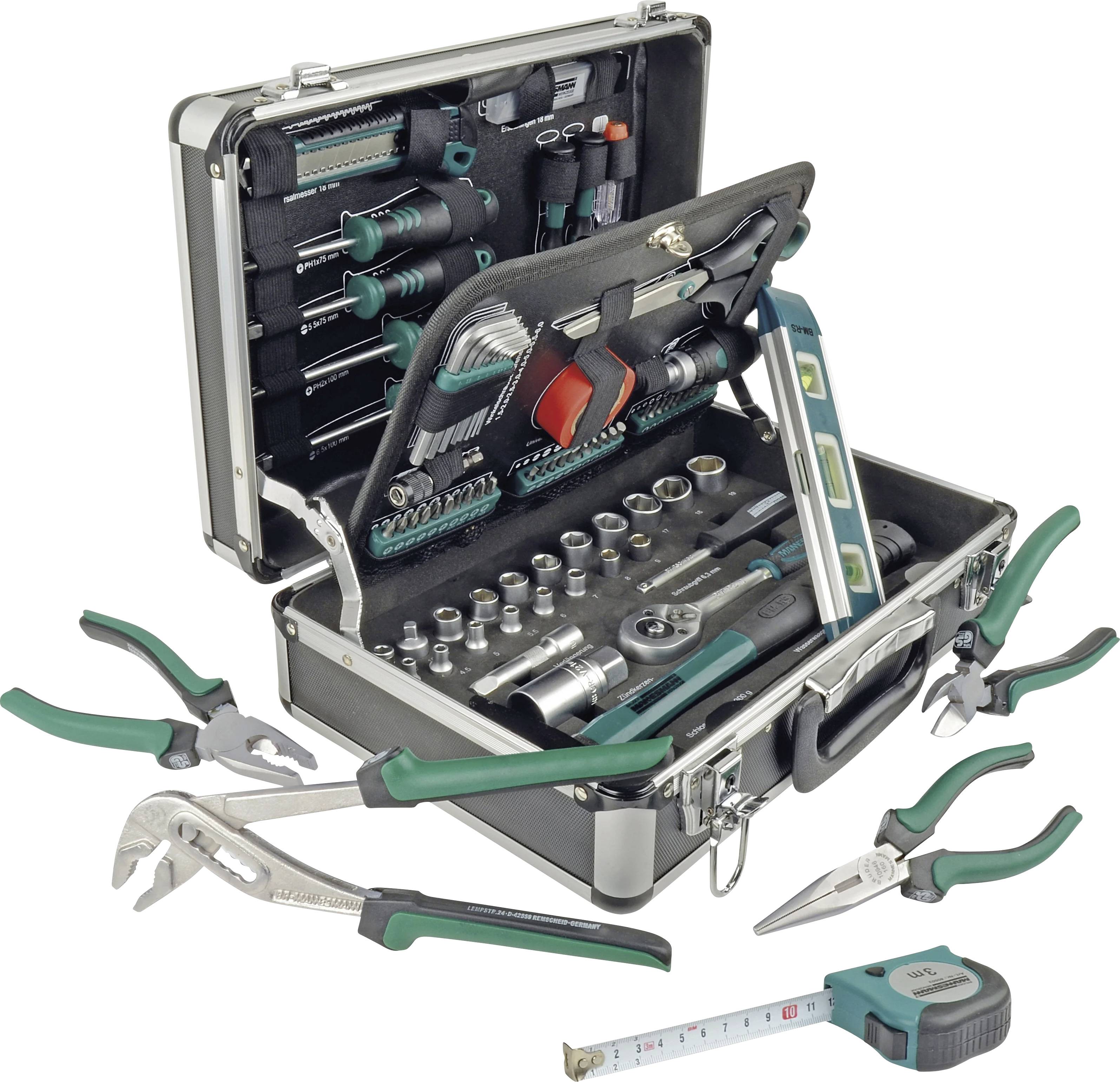 Brüder Mannesmann M29067 M29067 DIYers Tool box (+ tools) 90-piece (L x W x H) 370 x 135 x 265 mm