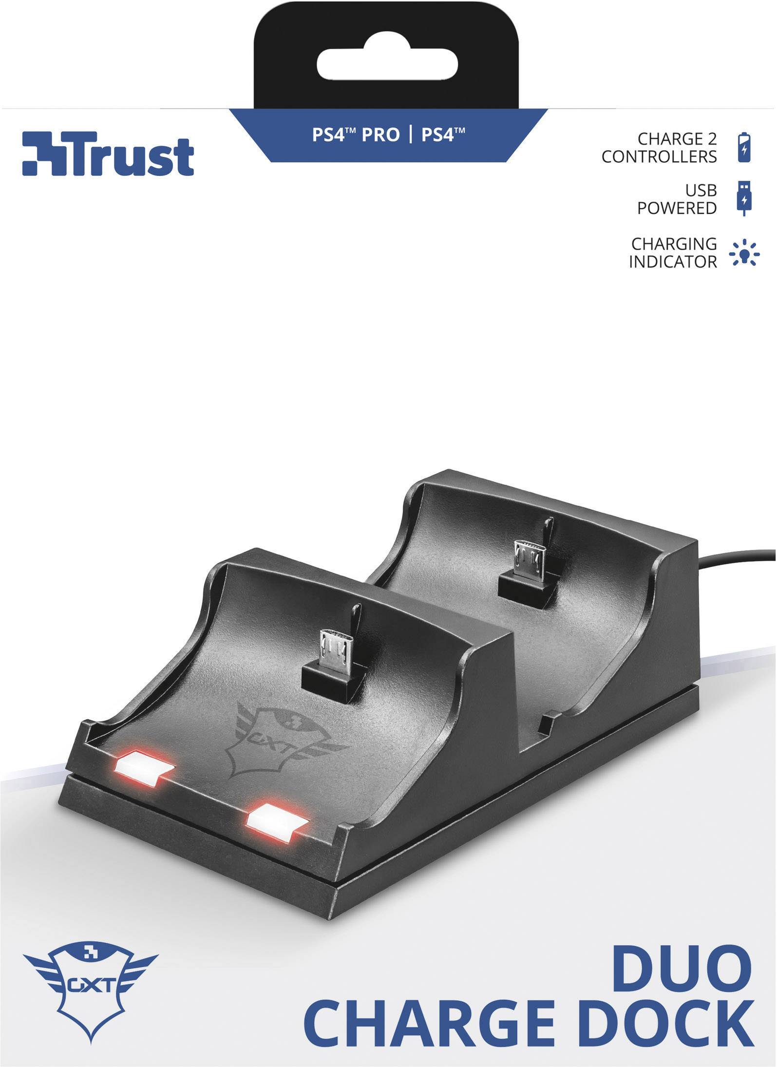 Trust GXT 235 Controller charger PS4