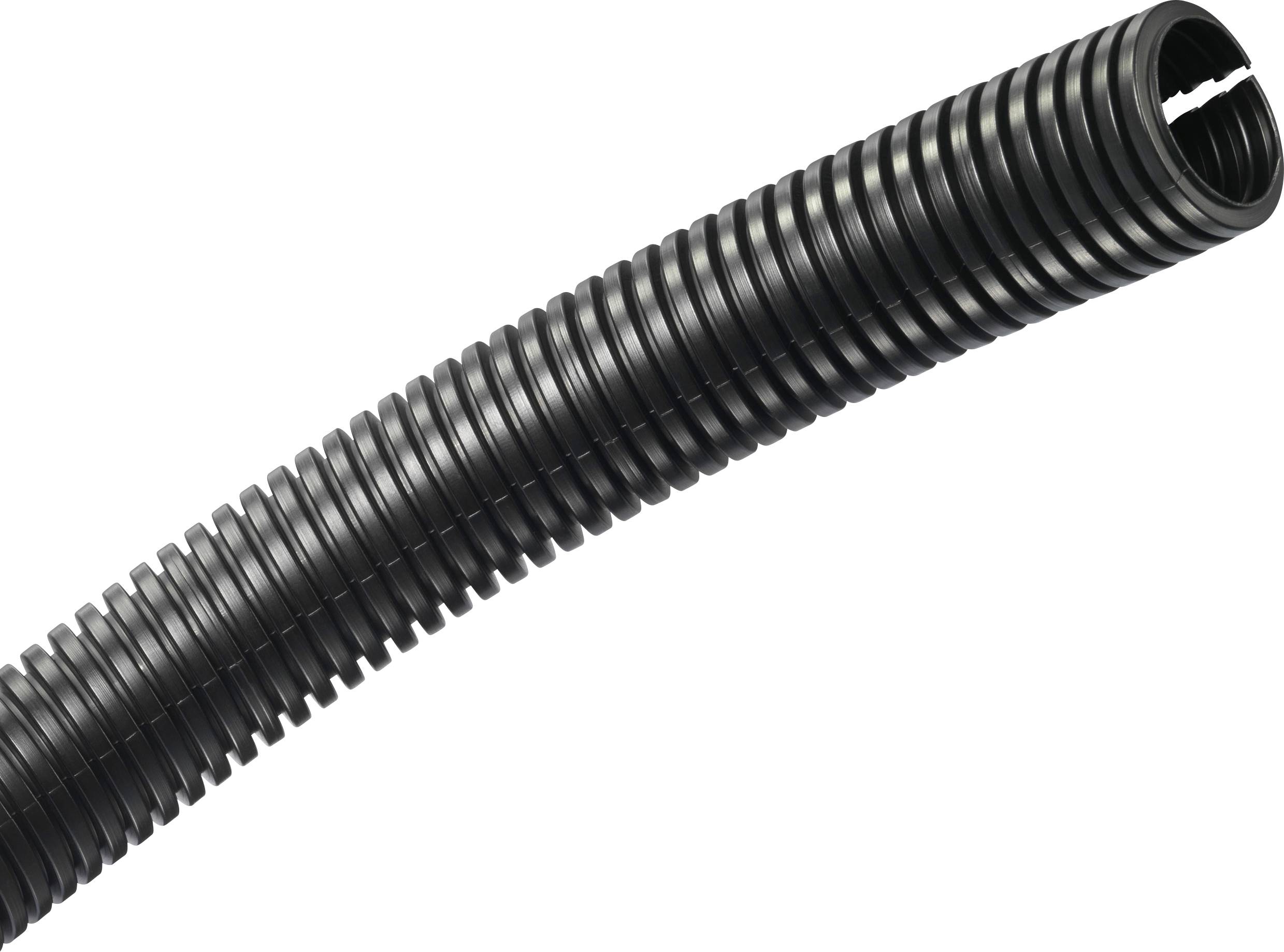 TRU COMPONENTS 1593174 TC-CRR24P203 Conduit Black 24.30 mm Sold per metre