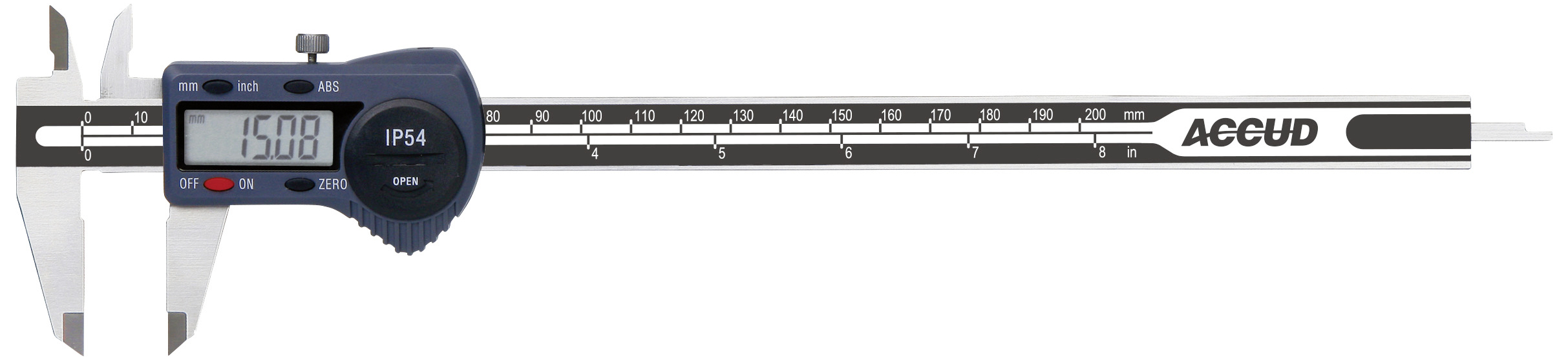 Accud 1601072 Digital caliper 200 mm IP54