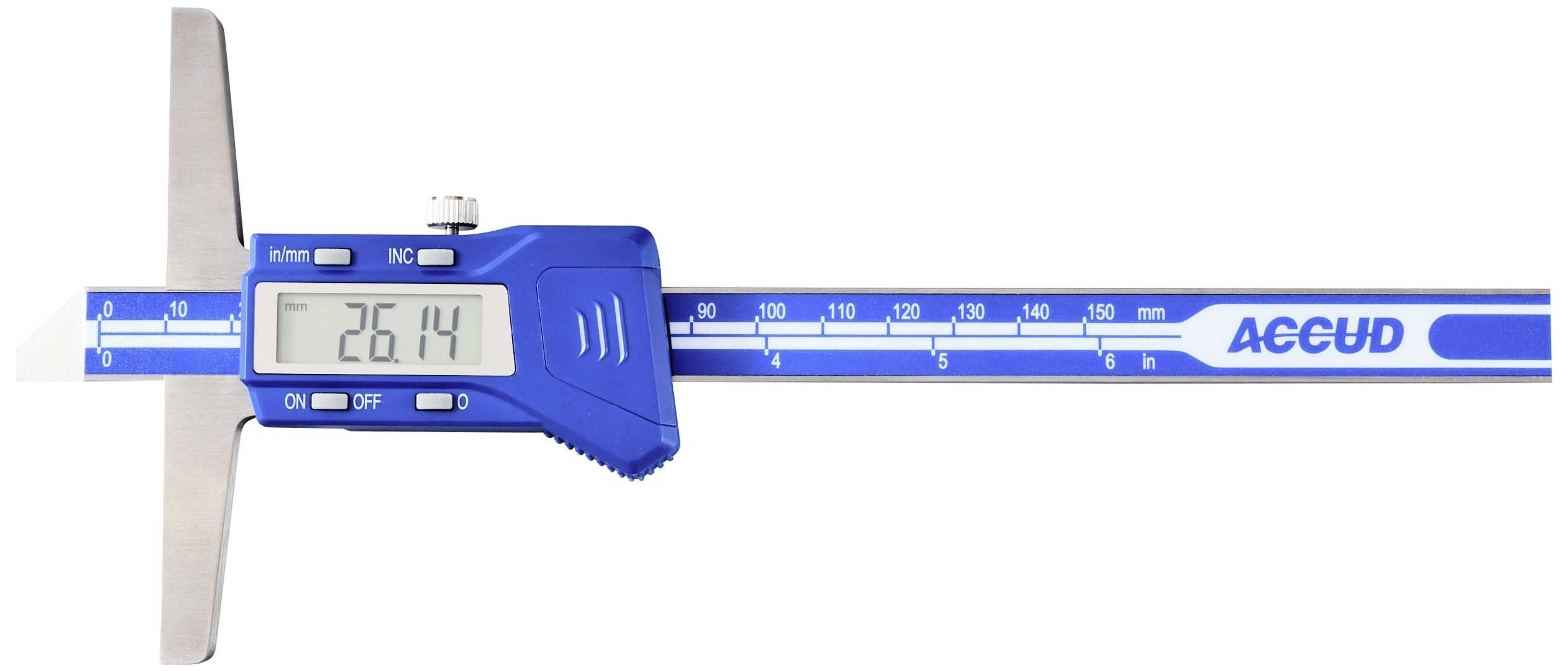 Accud 1601078 Depth gauge 200 mm