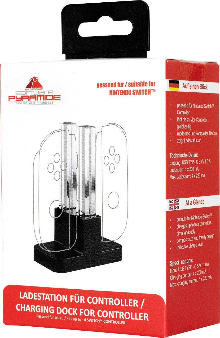 Software Pyramide 97017 Controller charger Nintendo Switch