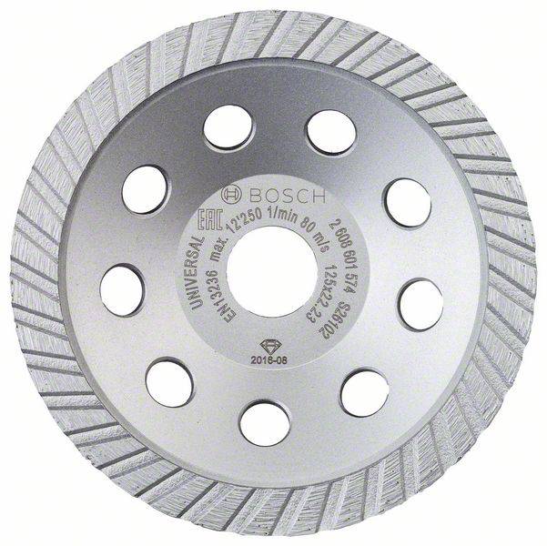 Bosch Accessories 2608601574 Diamond pot washer standard for Universal Turbo, 125x22.23 x 5 mm Standard for Universal Turbo 125