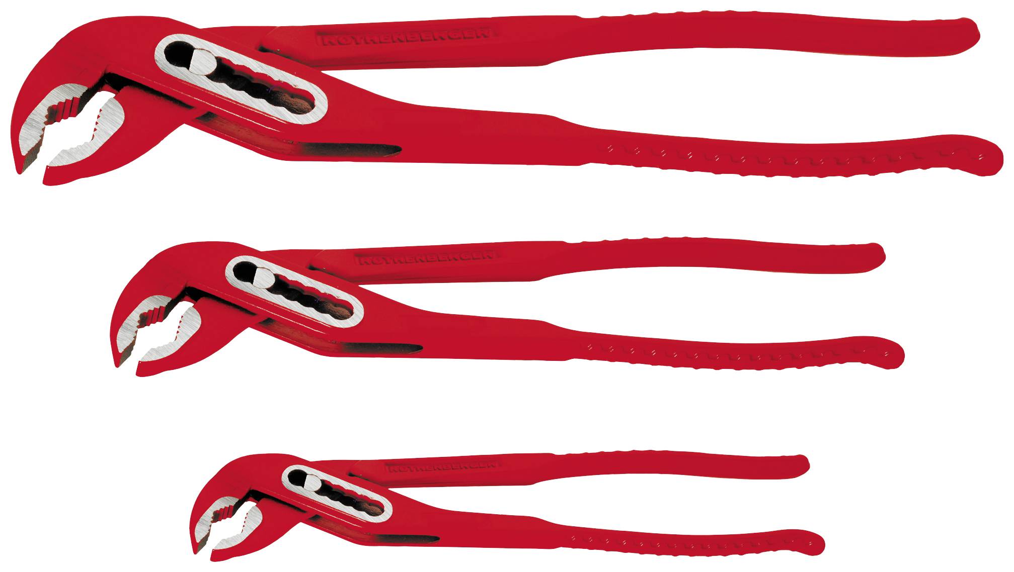 Rothenberger 70520 Workshop Pipe wrench set 3-piece