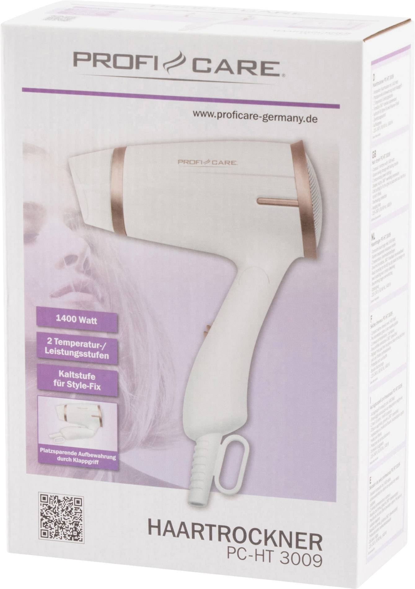 Profi-Care PC-HT 3009 Hair dryer White, Champagne