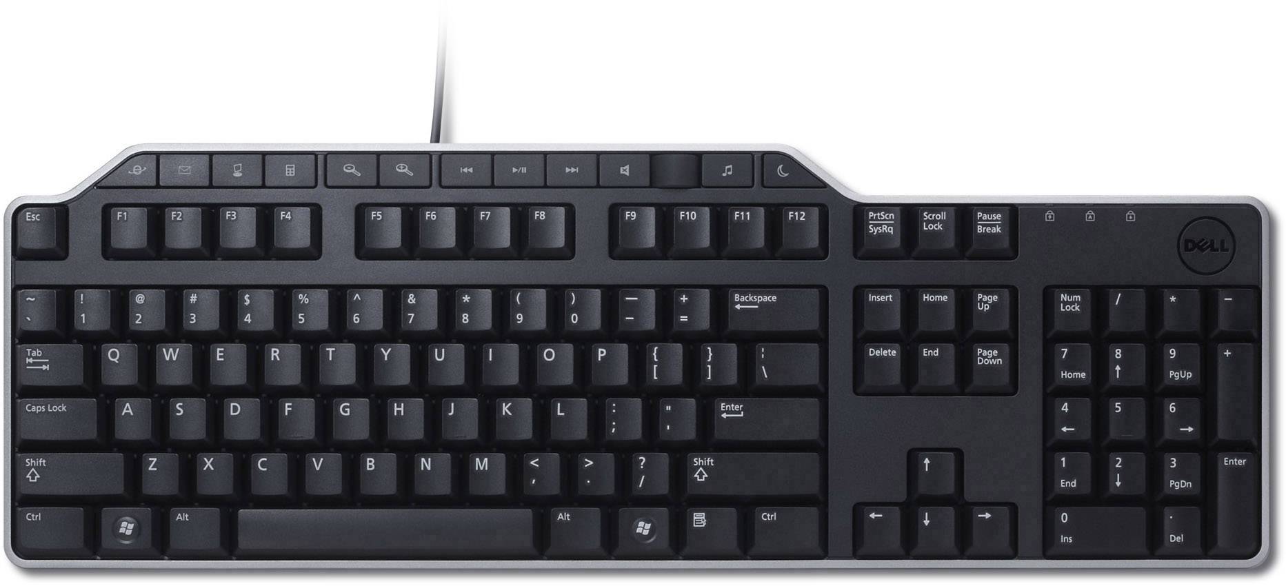 Dell KB522 USB Keyboard German, QWERTZ Black USB port, Splashproof