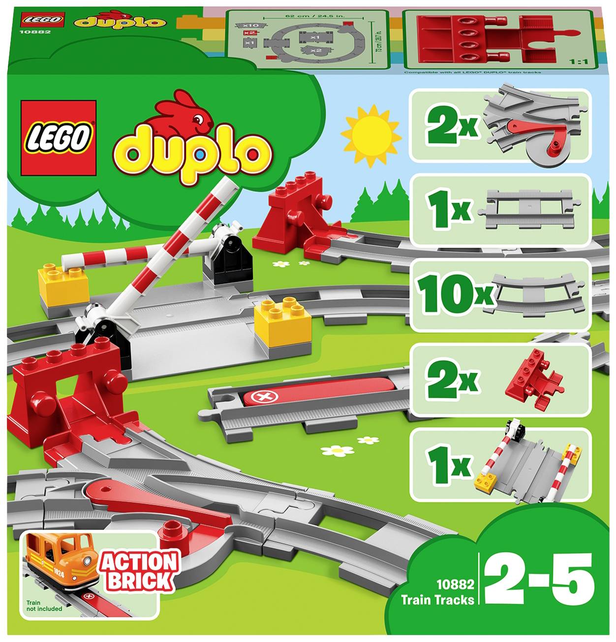 10882 LEGO® DUPLO® Railway tracks