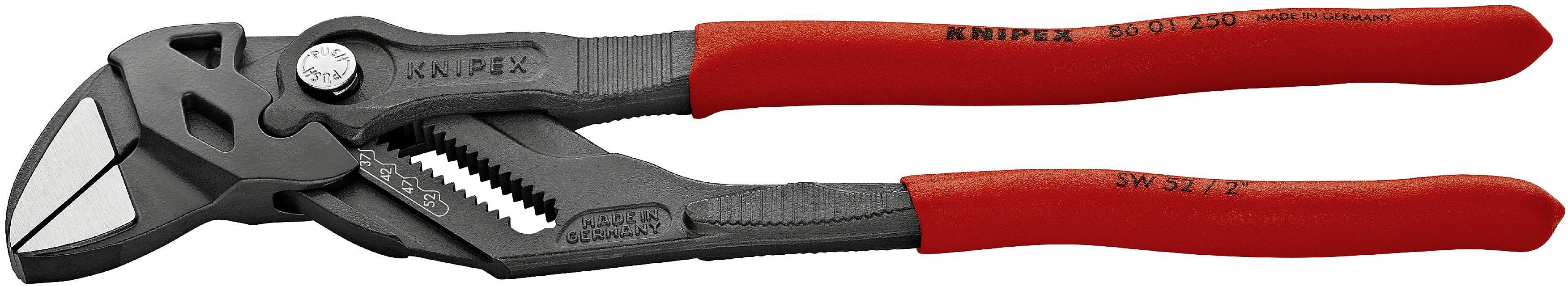 A red water pump pliers with adjustable jaws, suitable for gripping and holding objects of varying sizes.