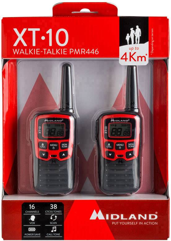 Midland XT10 C1176 PMR handheld transceiver 2-piece set