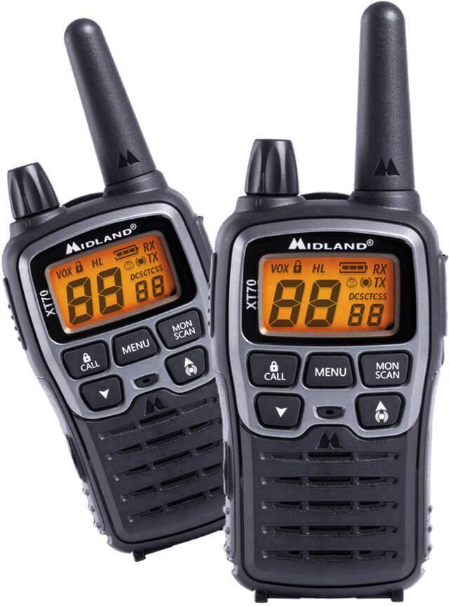 Midland C1180 XT70 LPD/PMR handheld transceiver 2-piece set
