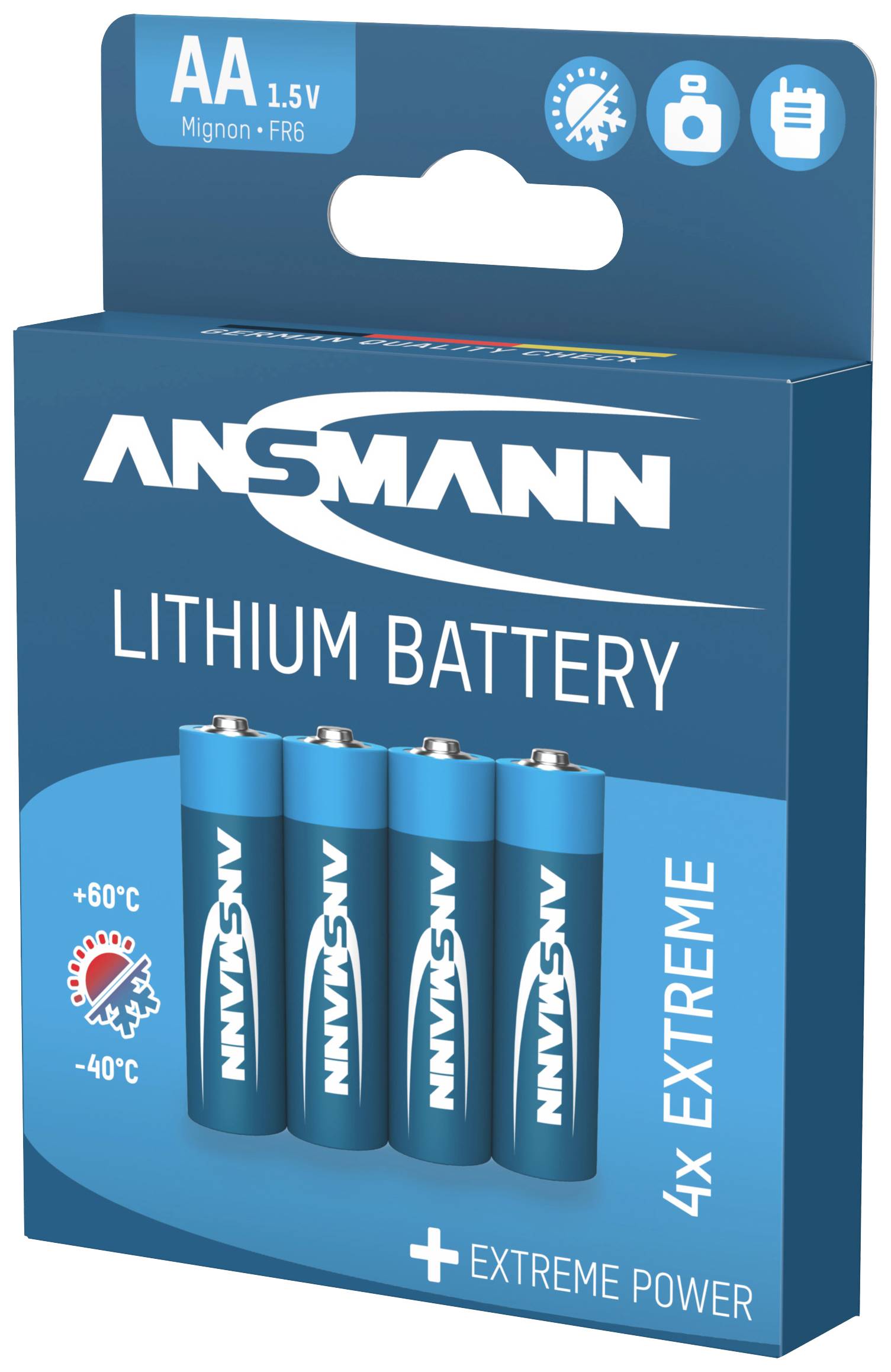 Ansmann Extreme AA battery Lithium 2850 mAh 1.5 V 4 pc(s)