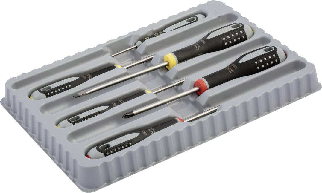 Bahco Ergo Workshop Screwdriver set 6-piece Slot, Phillips