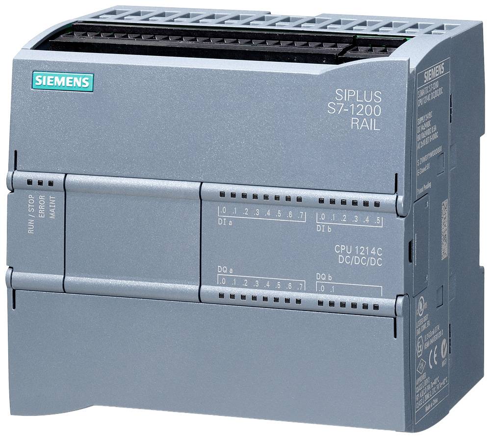 Programmable Control Unit Siemens Simatic Siplus S7-1200, Model CPU 1214C, Suitable for Industrial Automation.