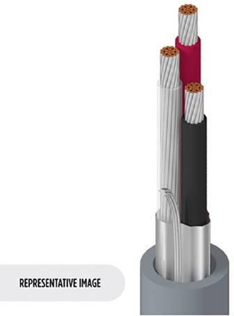 Belden 8618 060U500 Instrument lead 3 x 1.23 mm² Chrome Sold per metre