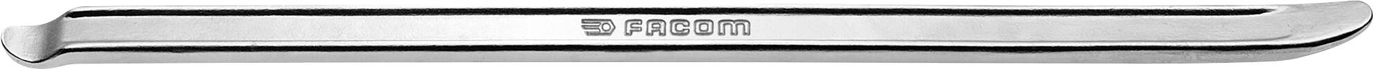 A silver crowbar-like lever with curved ends and the inscription 'Snap-on' in the centre.