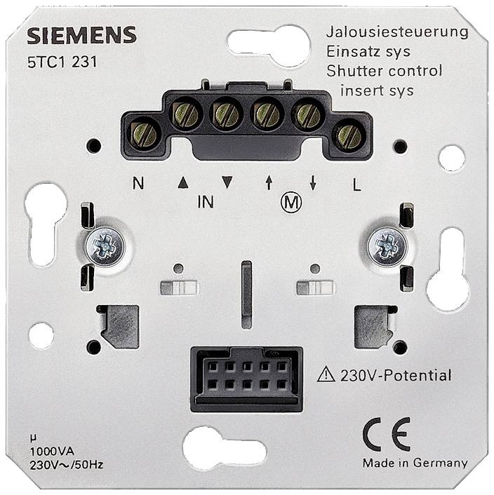 Siemens Switch product range Shutter switch Delta 5TC1231