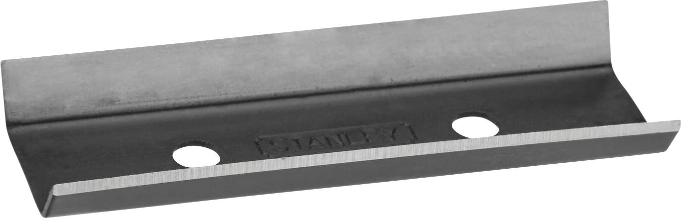 Metal blade with two mounting holes at the upper edge. Suitable for tools or devices for precise cutting work.