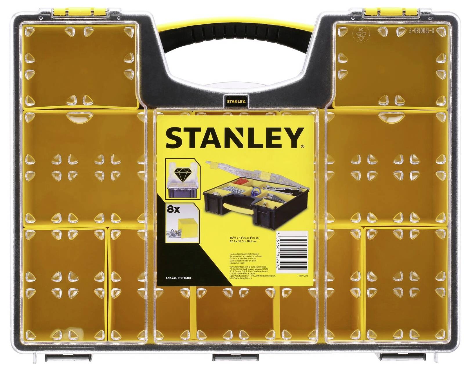 STANLEY Assortment box No. of compartments: 8 Content 1 pc(s)
