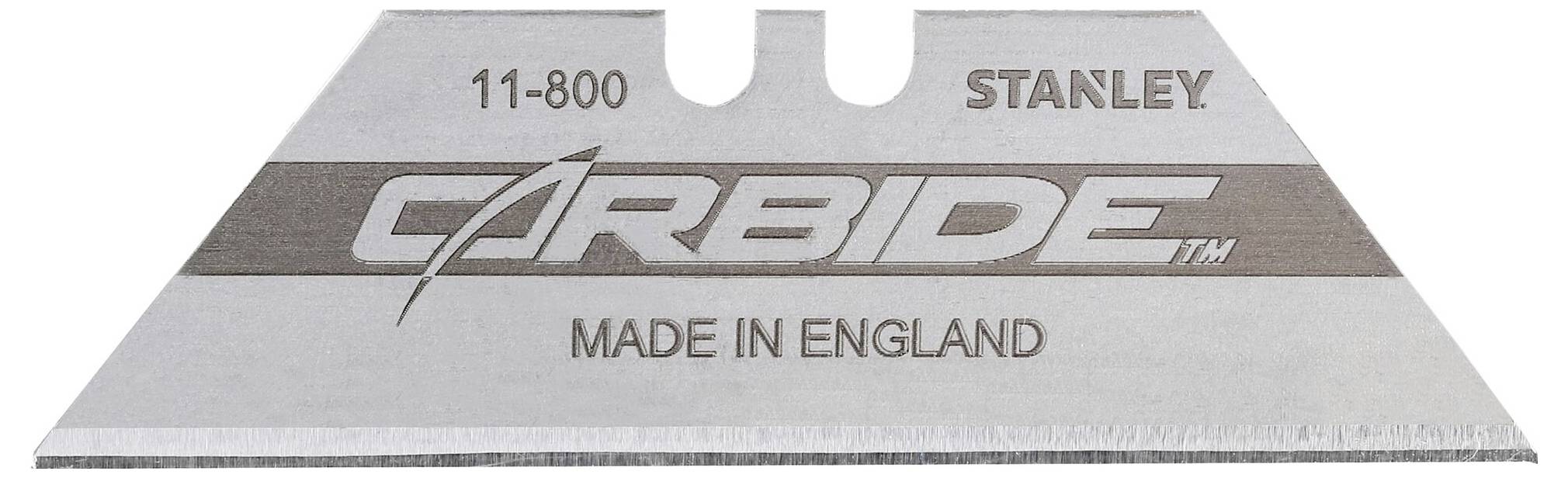 Stanley Carbide Blade with 'MADE IN ENGLAND' inscription, model number 11-800.