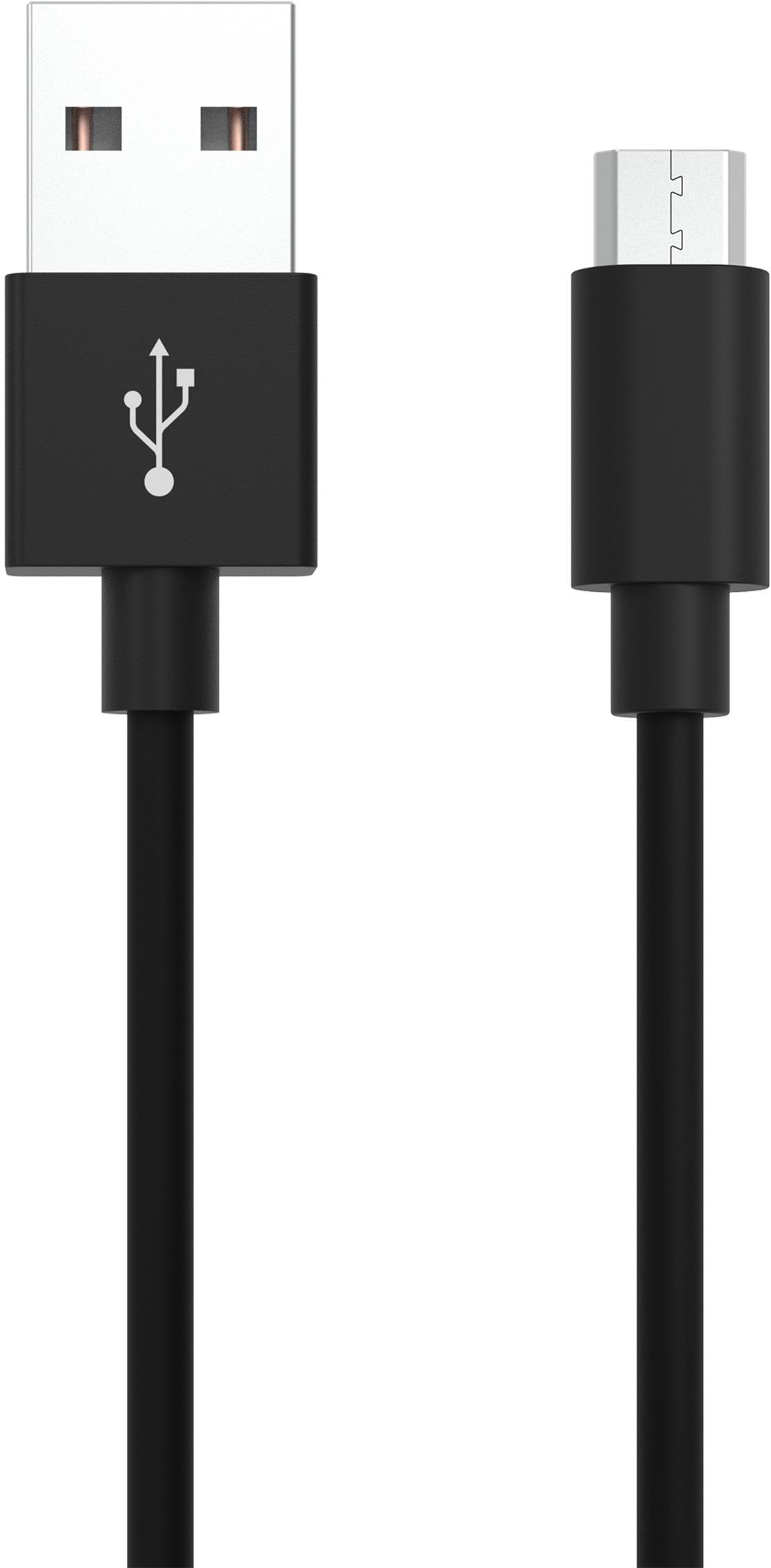 Ansmann USB cable USB 2.0 USB-A plug, USB Micro-B plug 2.00 m Black Aluminium connector, TPE coating 1700-0077