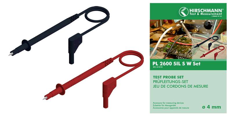 SKS Hirschmann PL 2600 SIL S W SET Safety test lead et 4 mm plug 4 mm plug 1.00 m Red, Black 1 pc(s)