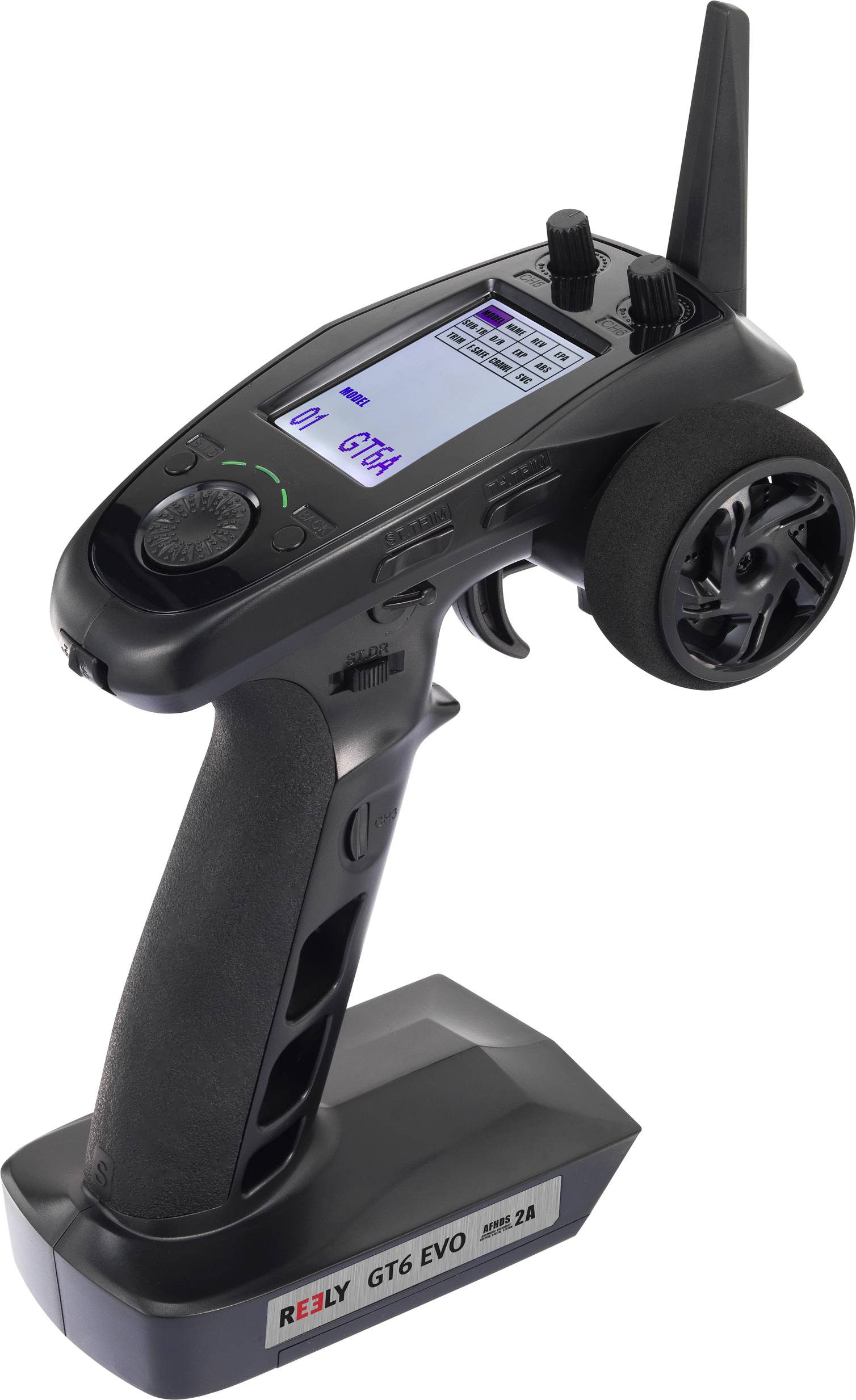 Reely GT6 EVO Pistol grip RC 2,4 GHz No. of channels: 6 Incl. receiver