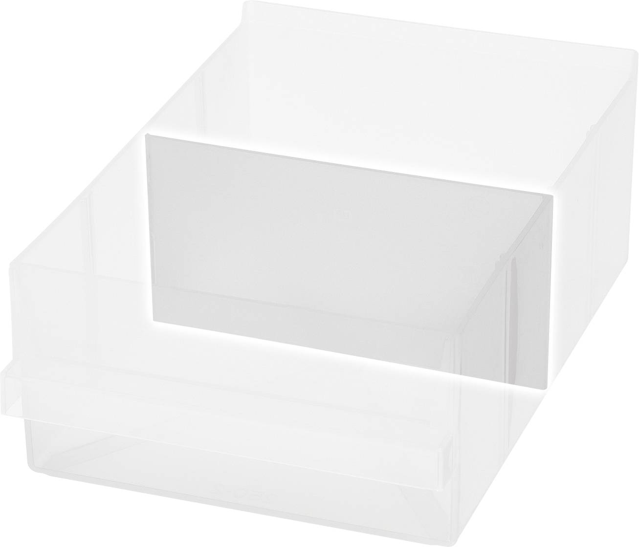 raaco 250-02 Drawer cabinet dividers (W x H x D) 154 x 80 x 3.2 mm Content 12 pc(s)