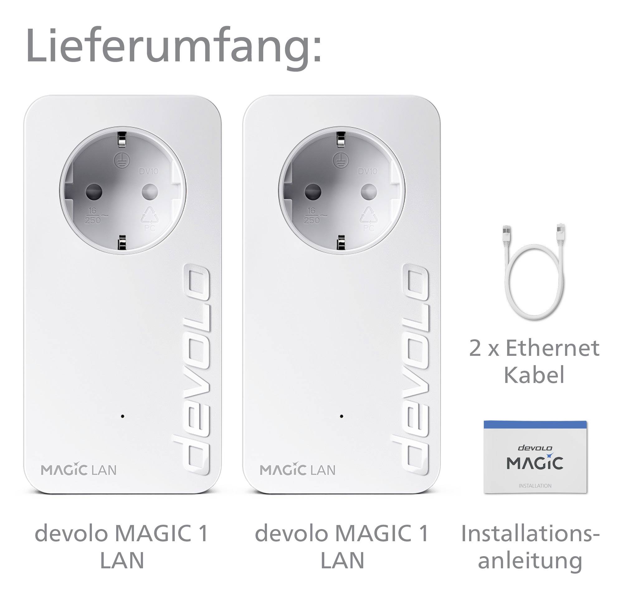 Devolo Magic 1 LAN Starter Kit Powerline starter kit 8295 EU Powerline 1200 MBit/s