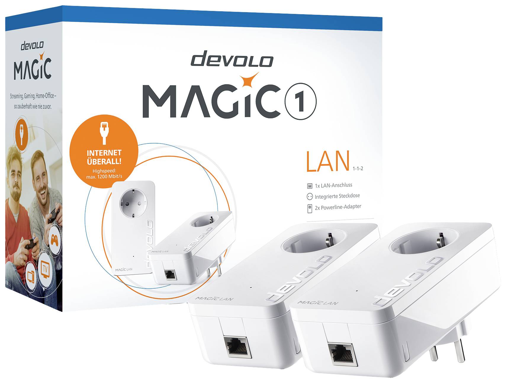 Devolo Magic 1 LAN Starter Kit Powerline starter kit 8295 EU Powerline 1200 MBit/s