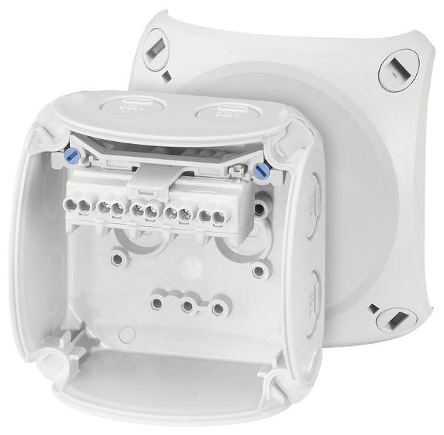 Hensel 62000043 Junction box (L x W x H) 62 x 93 x 93 mm Grey-white (RAL 7035) IP66, IP67, IP69 1 pc(s)