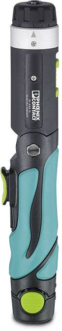 A cordless, handy inspection light with a grey and green casing, suitable for use in dark or hard-to-reach areas.