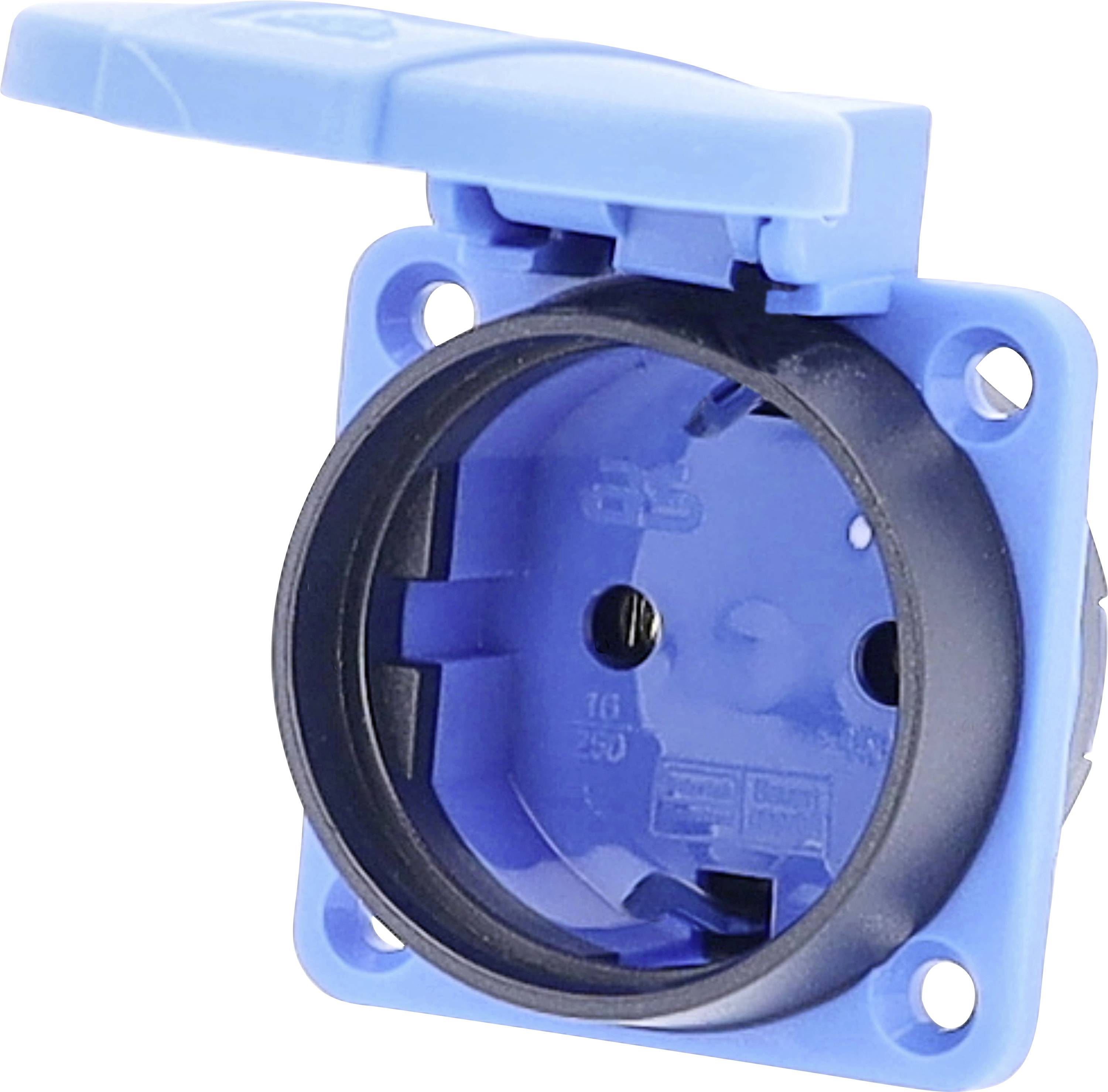 AS Schwabe 45085 Flush-mount socket IP54 Blue