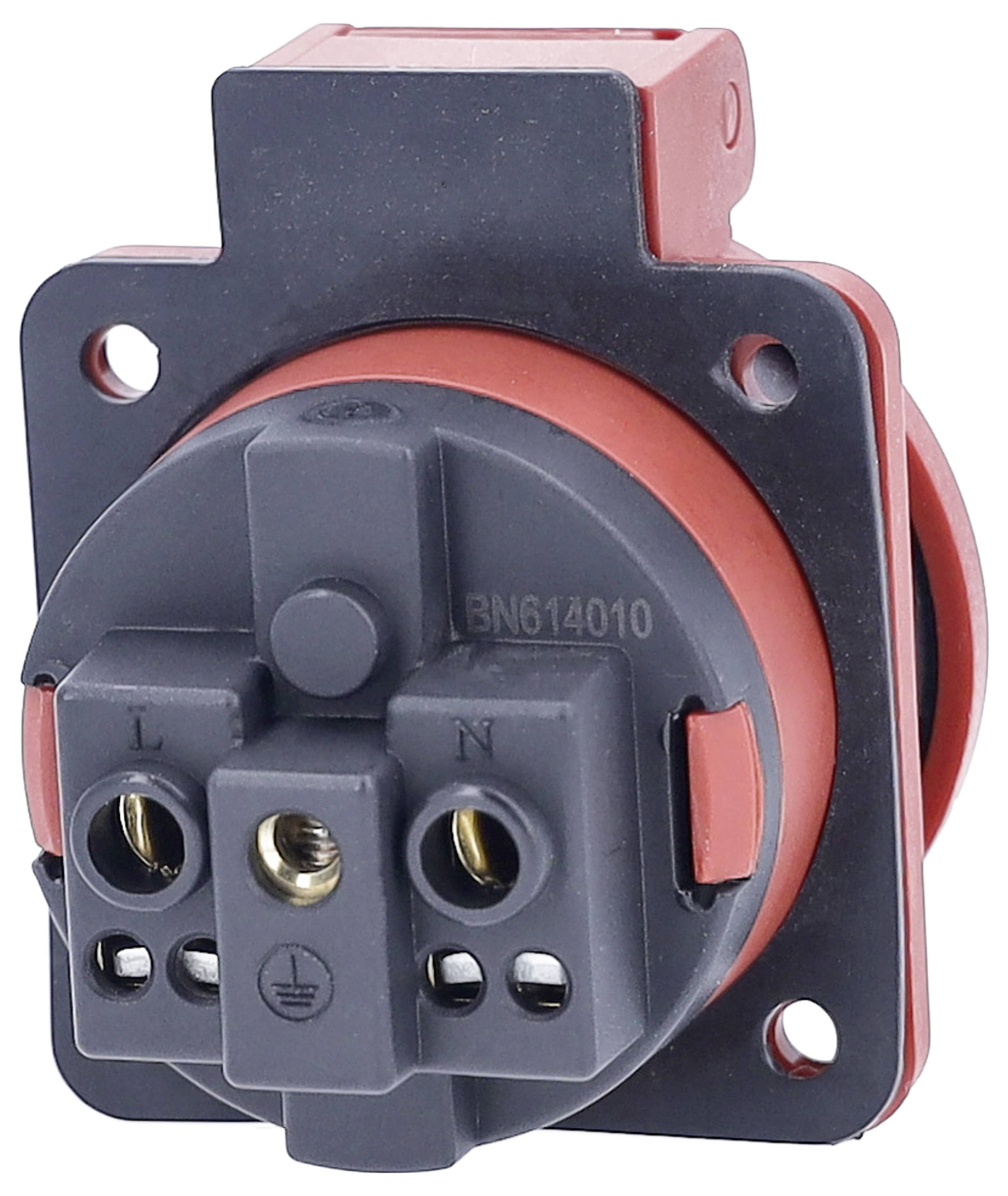 AS Schwabe 45080 Flush-mount socket IP54 Red