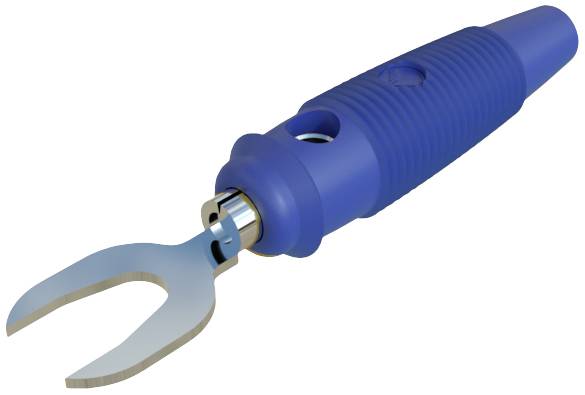 SKS Hirschmann KB 3 bl Jack plug Plug, straight Blue