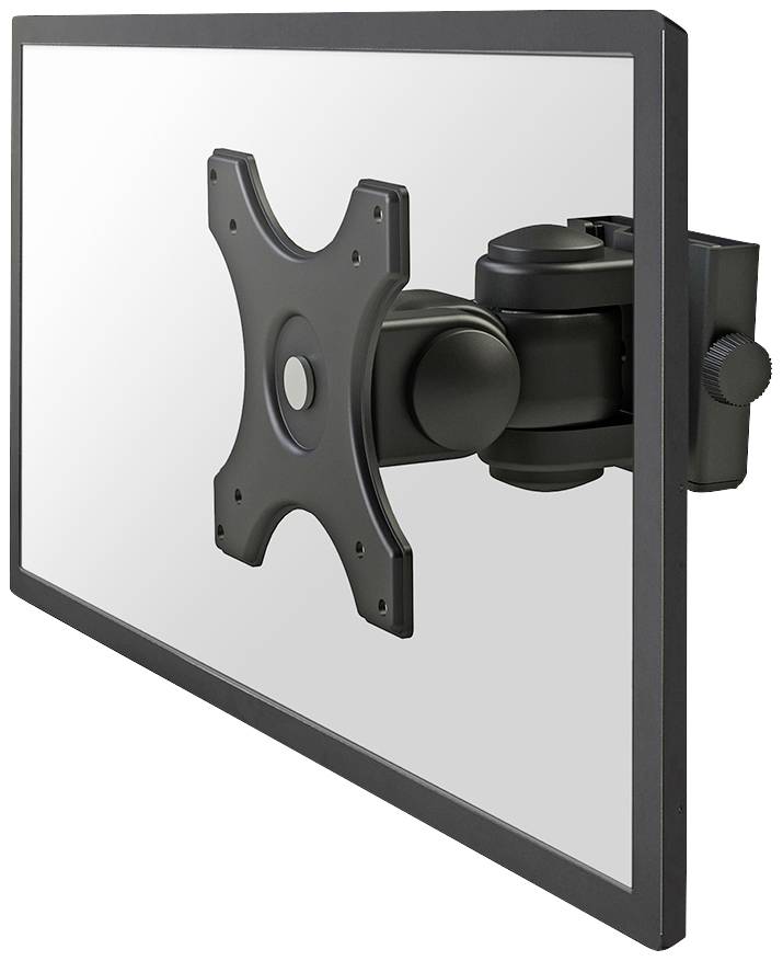 Flat screen with a black stand at the back, allowing adjustment of viewing angle; no visible content on the display.
