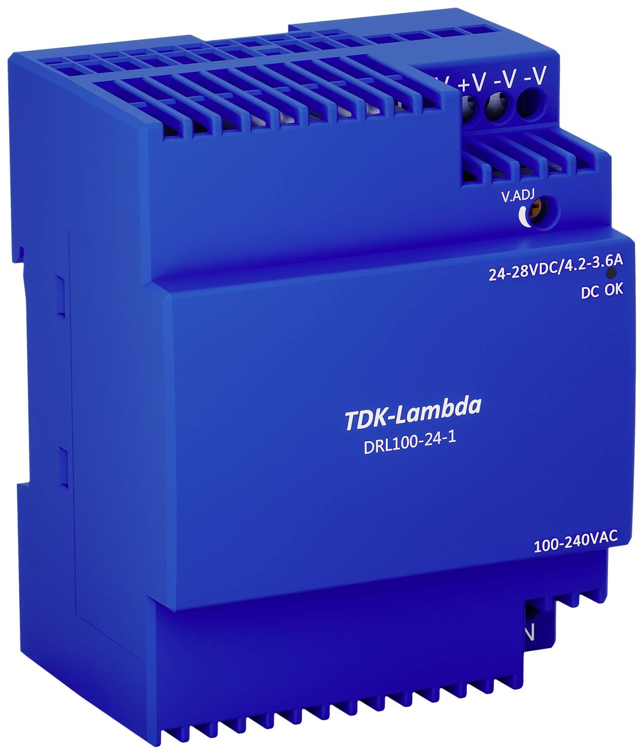 TDK-Lambda DRL100-24-1 Rail mounted PSU (DIN) 24 V 3.67 A 100.8 W Content 1 pc(s)