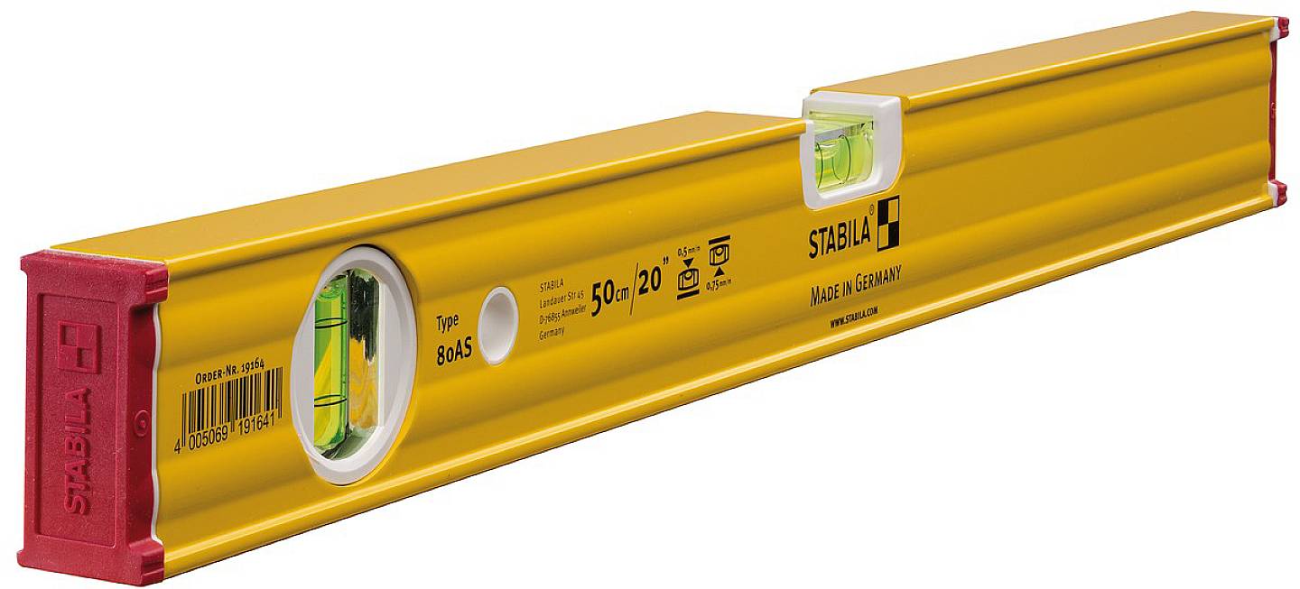 Stabila Type 80 AS 19164 Alu spirit level 50 cm