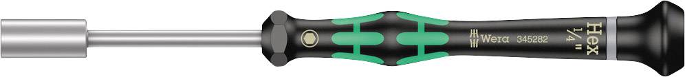 Precision screwdriver with a black handle and green accents, suitable for delicate work and small screws.