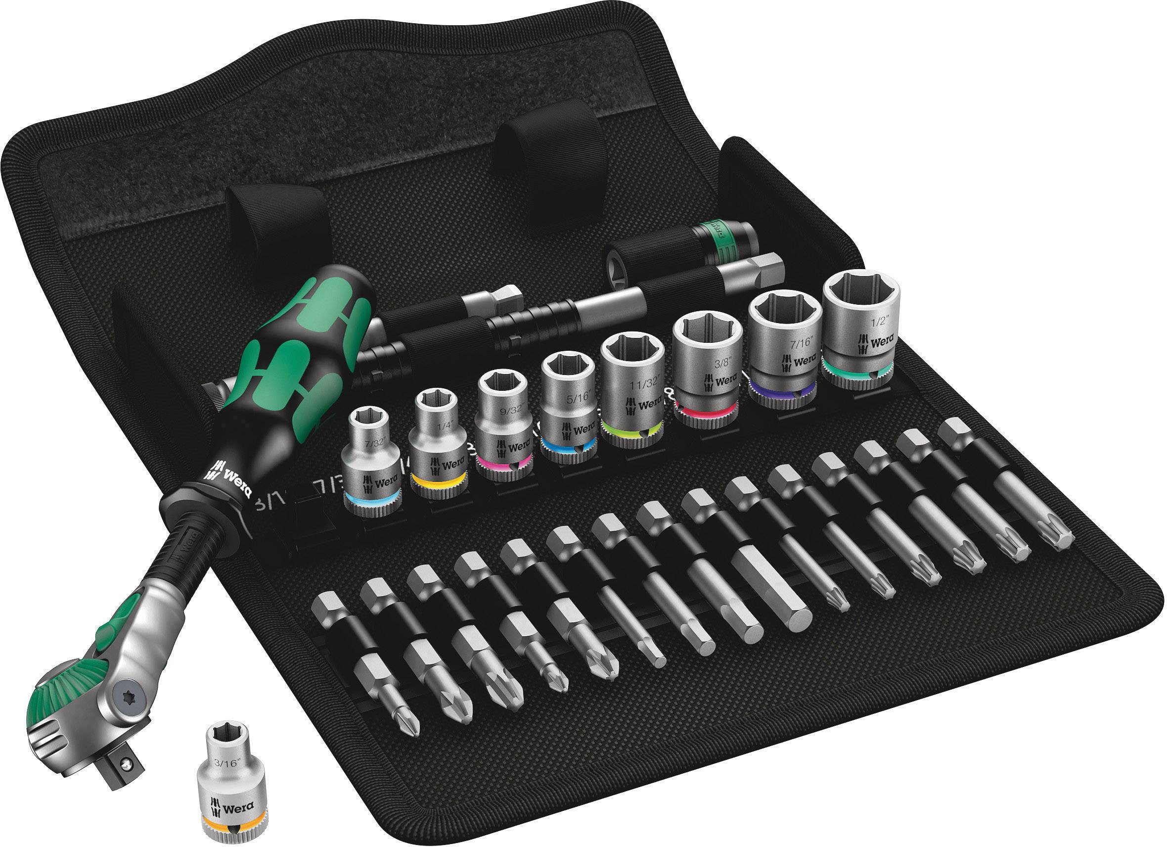 Wera 8100 SA 9 Zyklop Bit set Imperial 1/4" 28-piece 05004019001