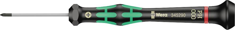 Precision screwdriver with green and black handle and narrow tip, suitable for small screws.