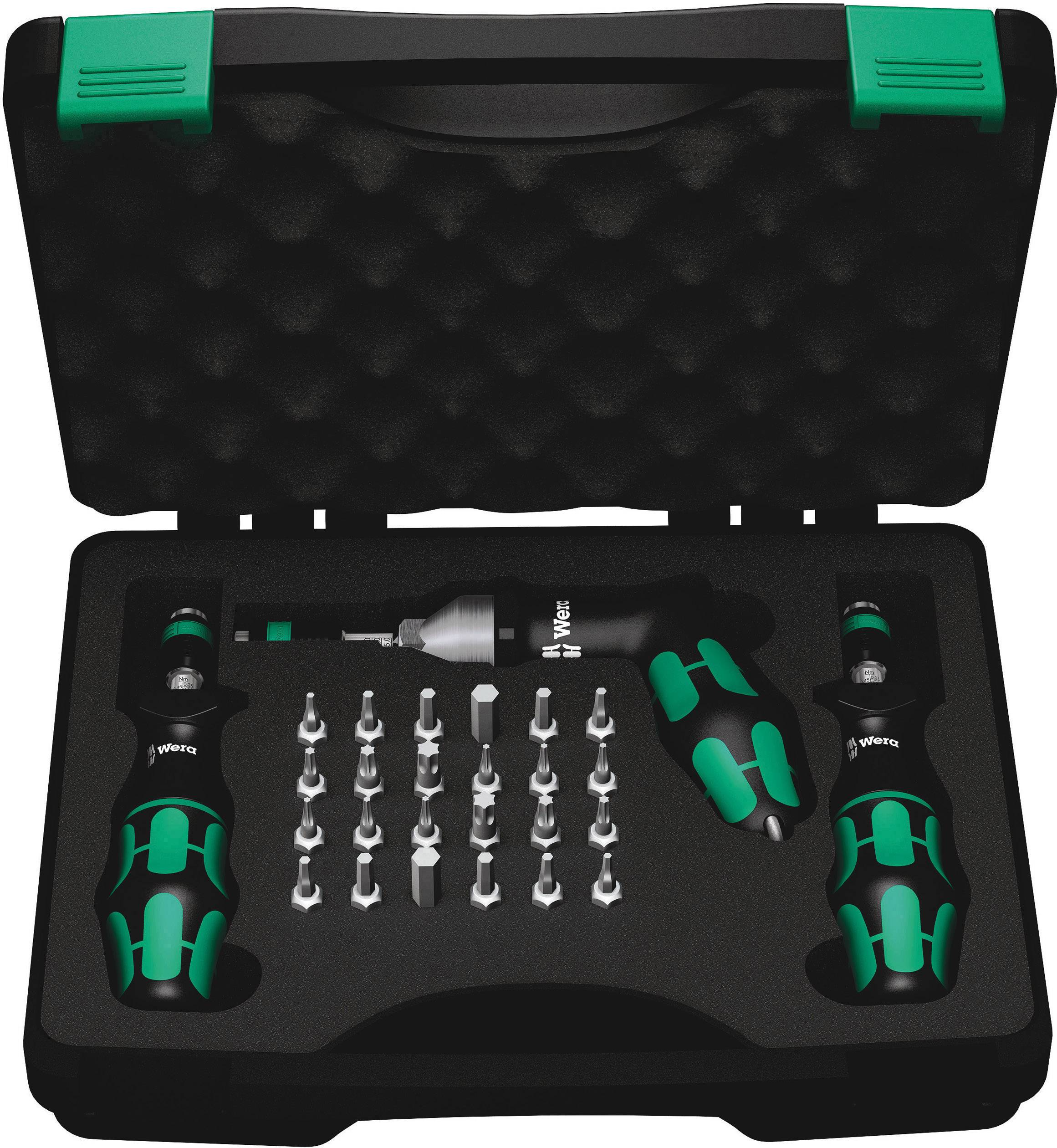 Wera 7445/46/47 Torque screwdriver set 27-piece