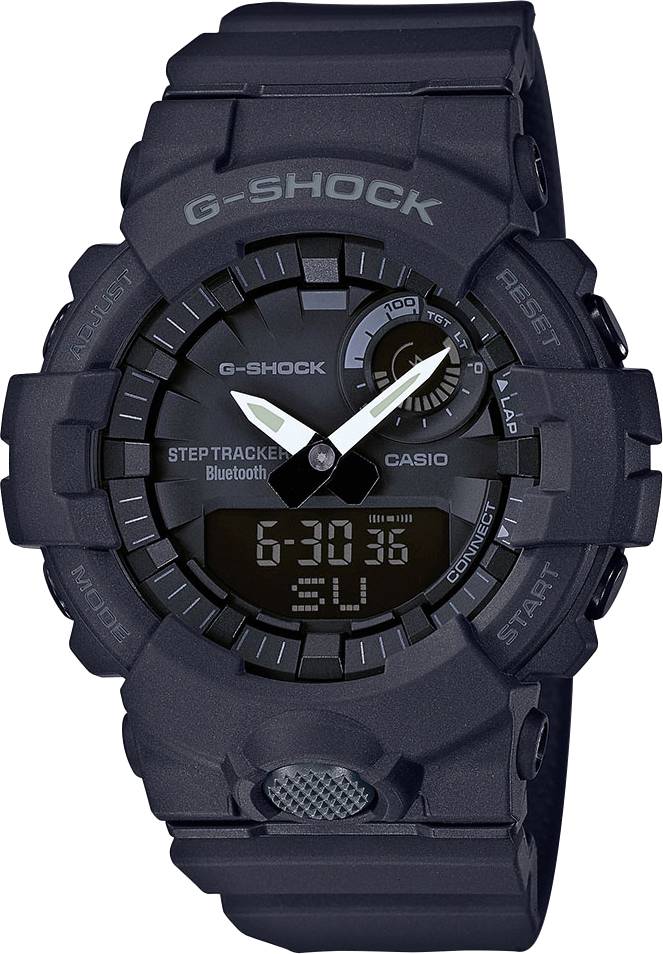 Casio Quartz Wristwatch GBA-800-1AER (L x W x H) 54.1 x 48.6 x 15.5 mm Black Enclosure material=Resin Material (watch strap)=Resin