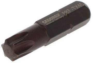 Torx Bit Gedore R887-TX45 with six-pointed tip, marked with 'Made in Germany'.