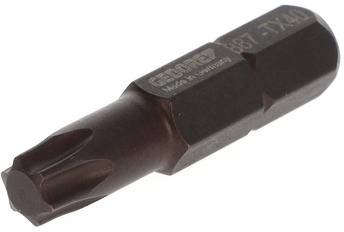 A Torx bit made of metal, labelled '87-TX40', used for screws with a star-shaped profile.